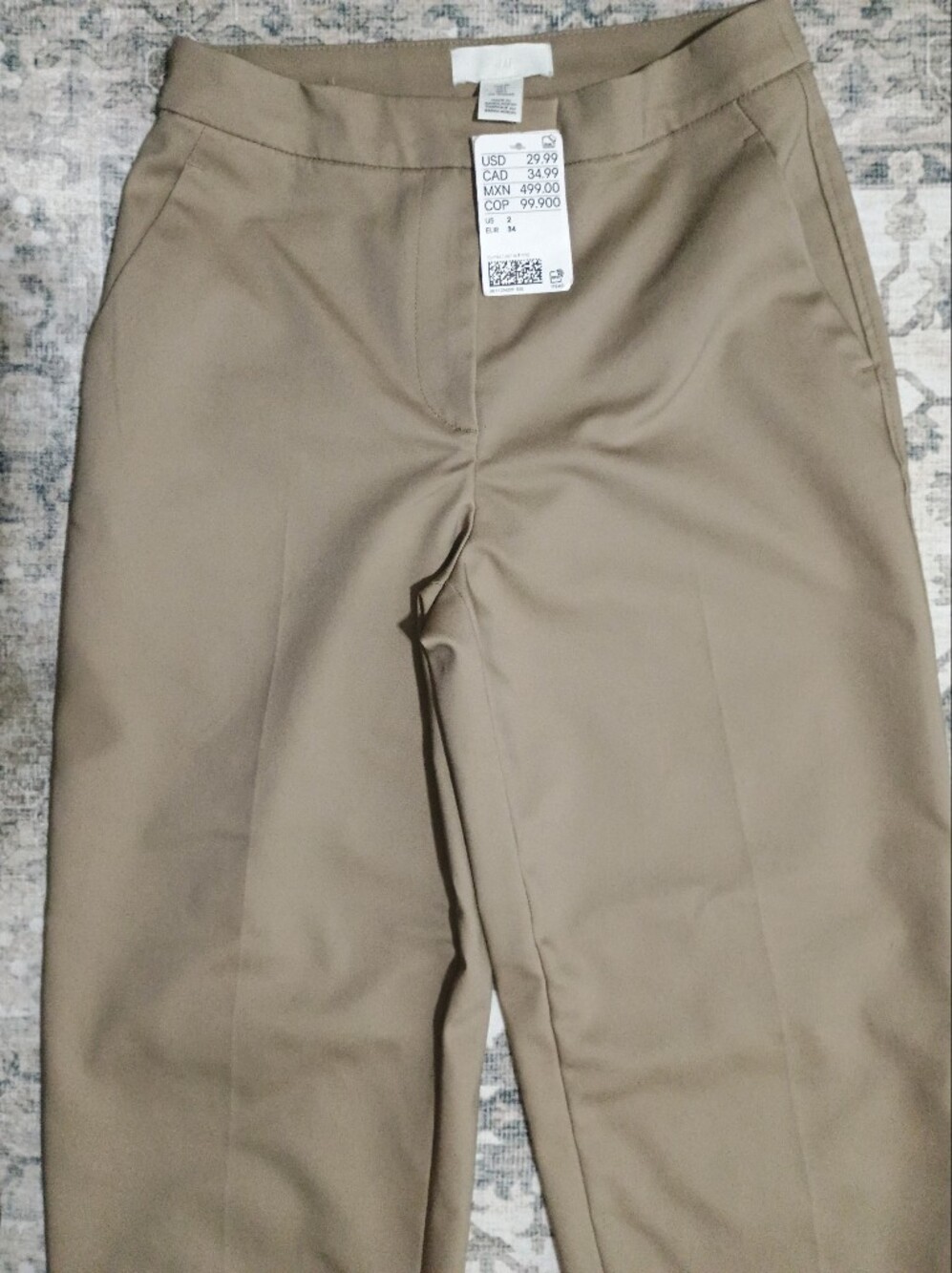 NWT H&M Ankle Dress Slacks, Size 2 - Picture 3 of 13
